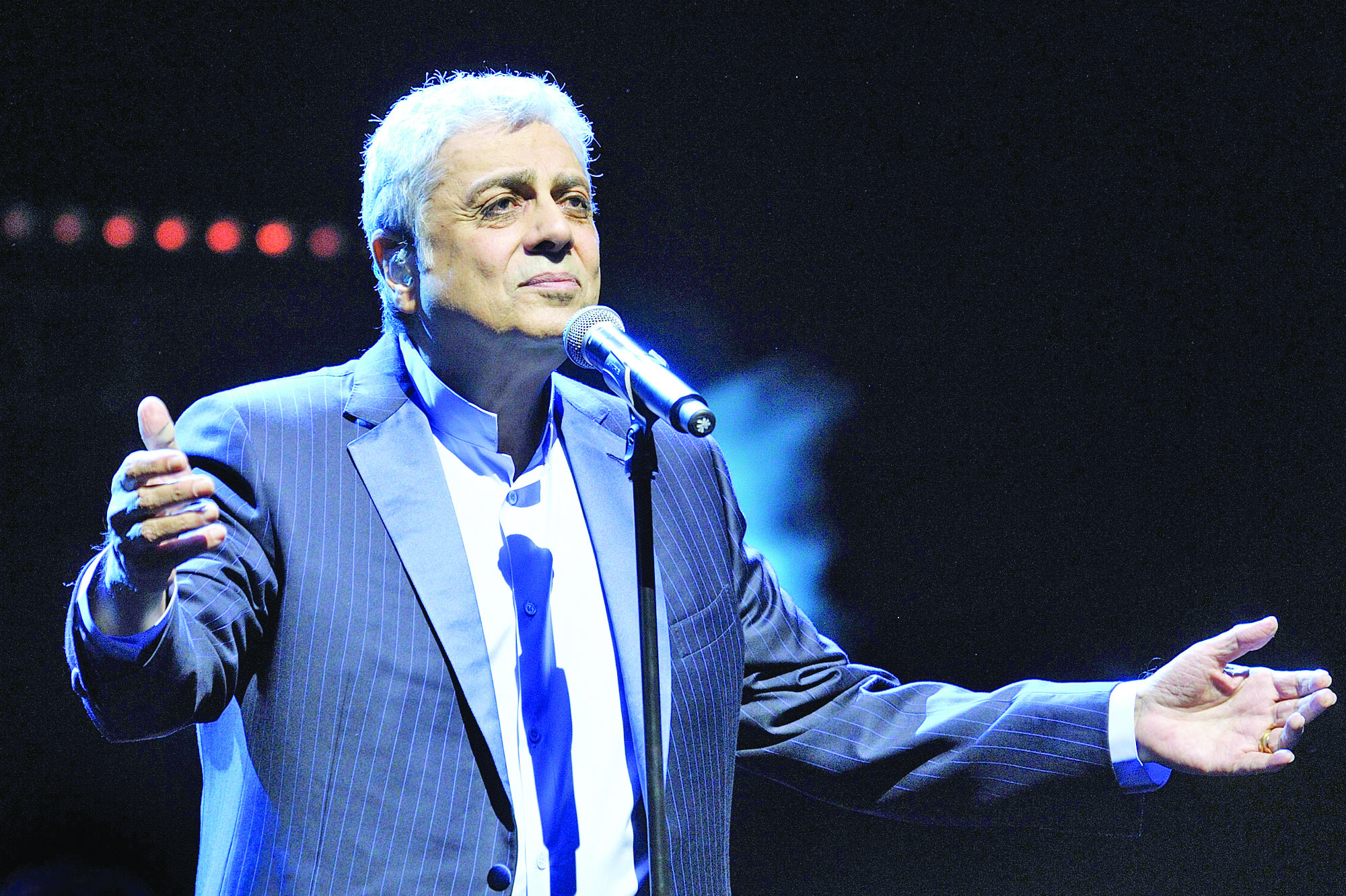 French singer Enrico Macias performs live at Olympia. Paris, France 11/01/2014/SADAKA_sada003/Credit:SADAKA EDMOND/SIPA/1401121108