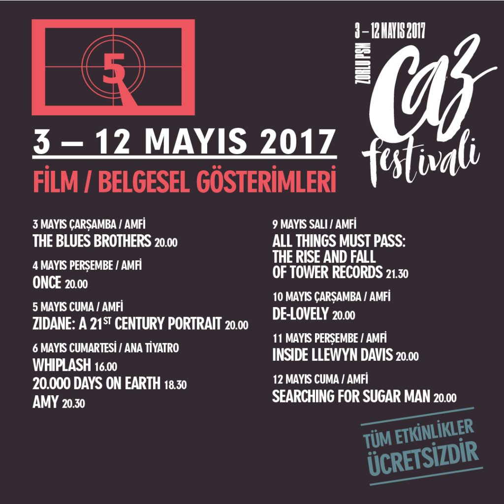 Zorlu PSM Caz Festivali’nde; film gösterimleri, atölyeler, paneller, plak pazarı ve dahası da var! - 47503