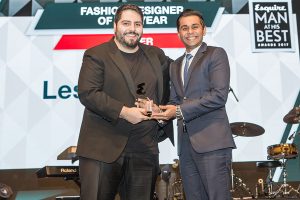 Fashion Designer Award Ğ Les Benjamins , Esquire Man At His Best Awards 2017 , Fort Island, Souk Madinat Jumeirah , Dubai, United Arab Emirates, 07/12/2017 Photo by Fritz John Asuro/ITP Images