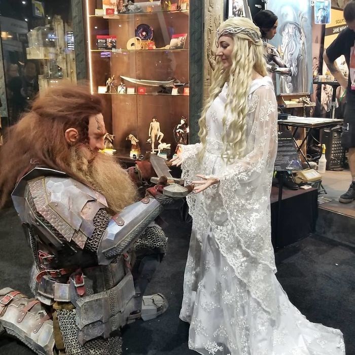 Galadriel ve Dwarf, Lord Of The Rings