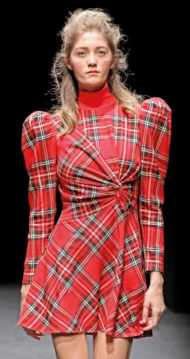 ISTANBUL, TURKEY - MARCH 20: A model walks the runway at the Ozlem Kaya show during Mercedes-Benz Istanbul Fashion Week at the Zorlu Performance Hall on March 20, 2019 in Istanbul, Turkey. (Photo by Ferhat Zupcevic/Getty Images for IMG)