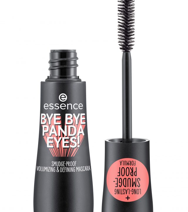 essence bye bye panda eyes! smudge-proof volumizing and defining mascara